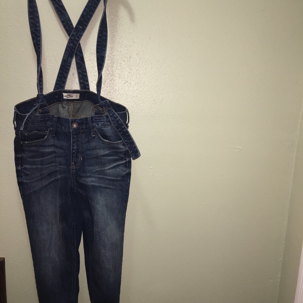 Hollister overall jeans
